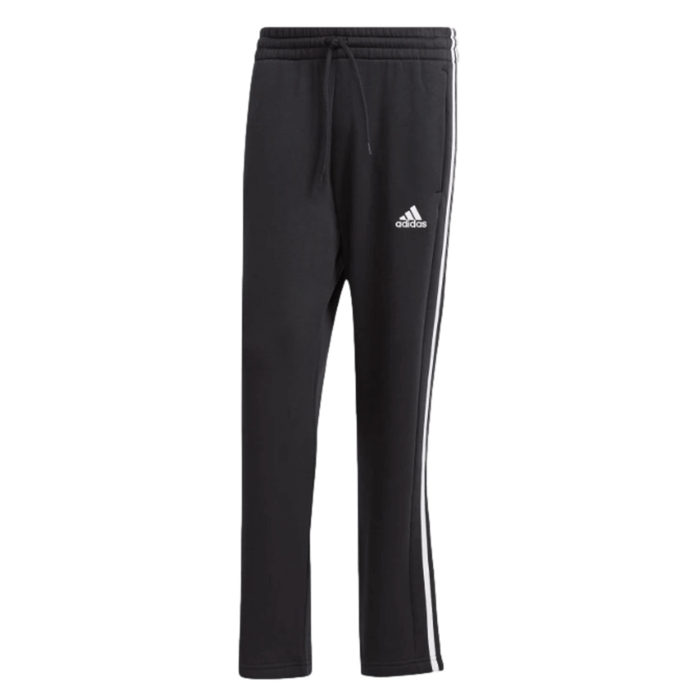 Adidas, Adidas Essentials 3-Stripes Open Hem Fleece Pants