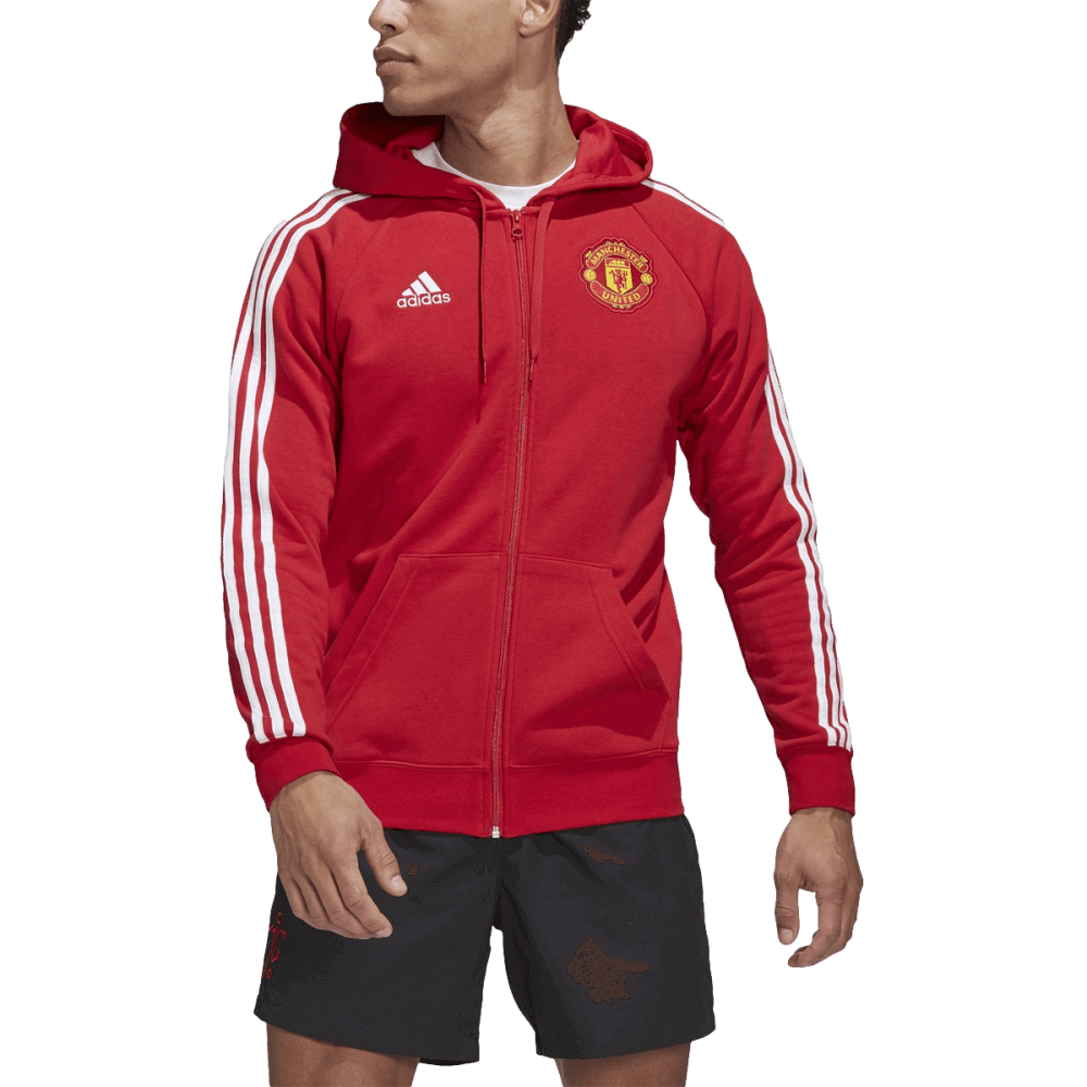 Adidas, Adidas Manchester United 22/23 3-Stripe Full Zip Hoodie