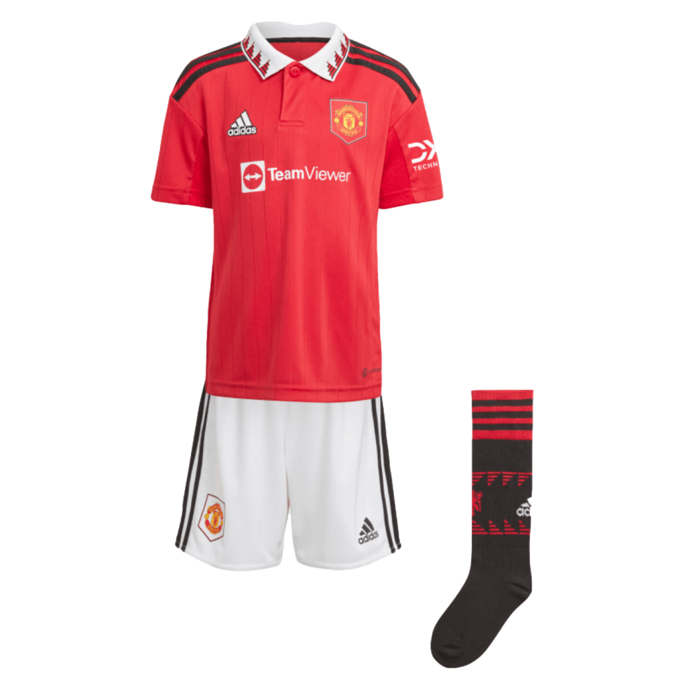 Adidas, Adidas Manchester United 22/23 Little Kids Home Mini Kit