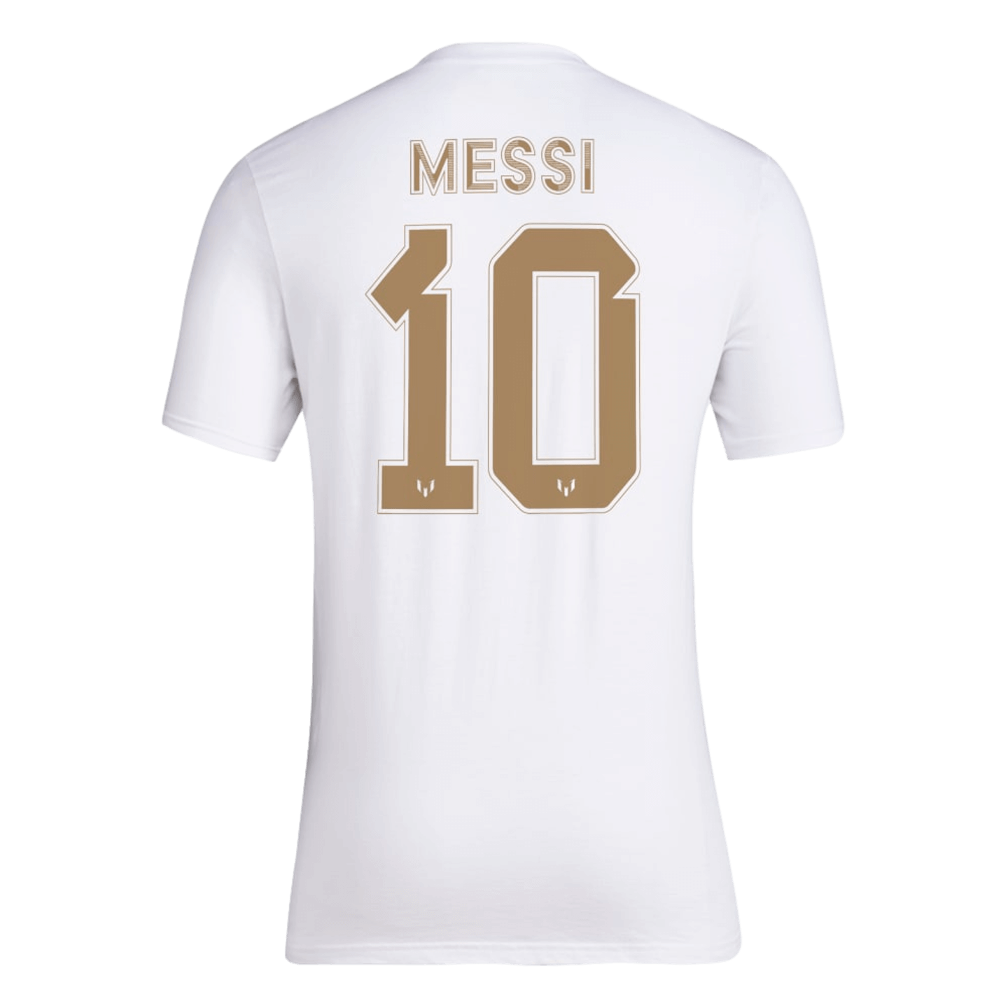 Adidas, Adidas Messi Gold Name and Number Tee