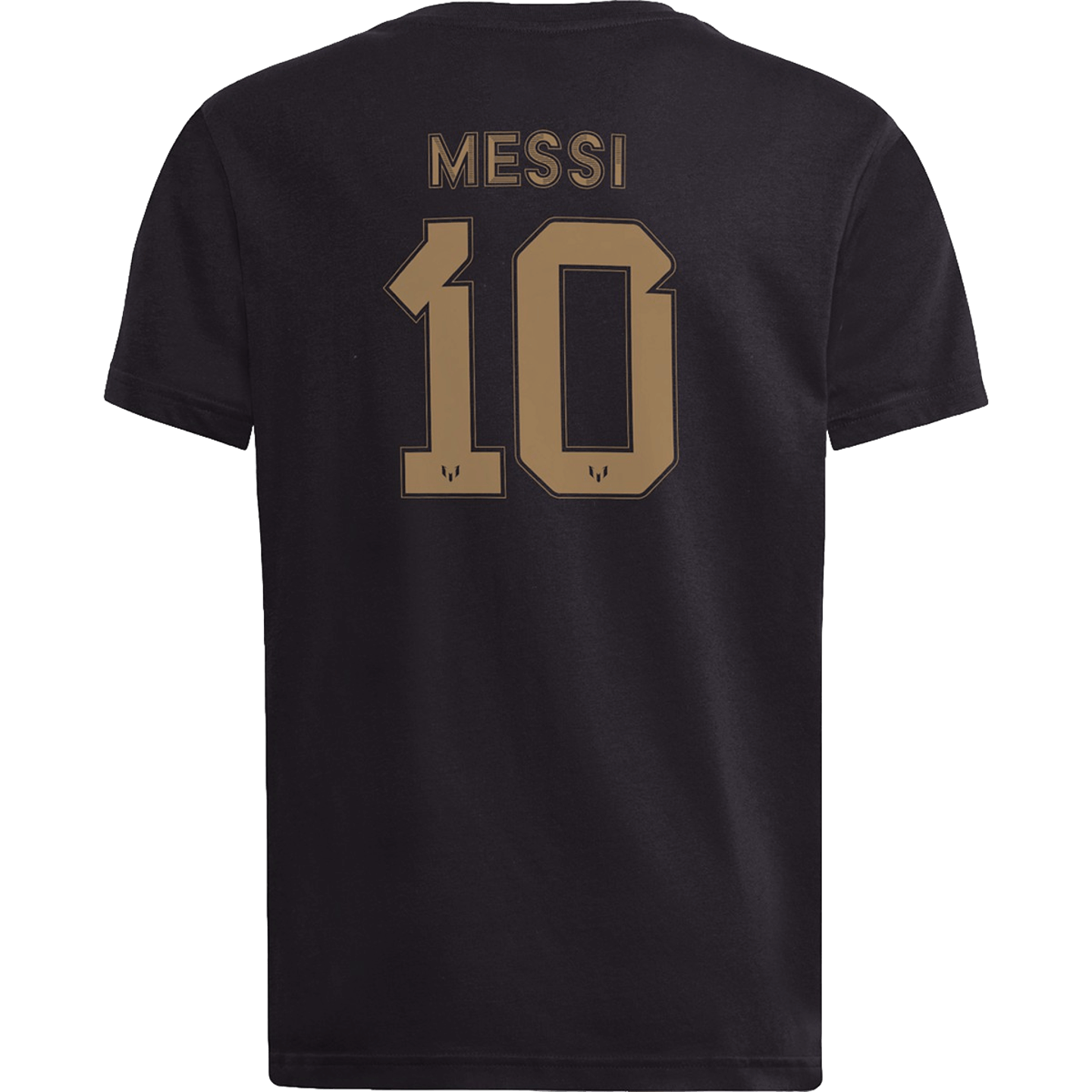 Adidas, Adidas Messi Name & Number Gold Youth Tee