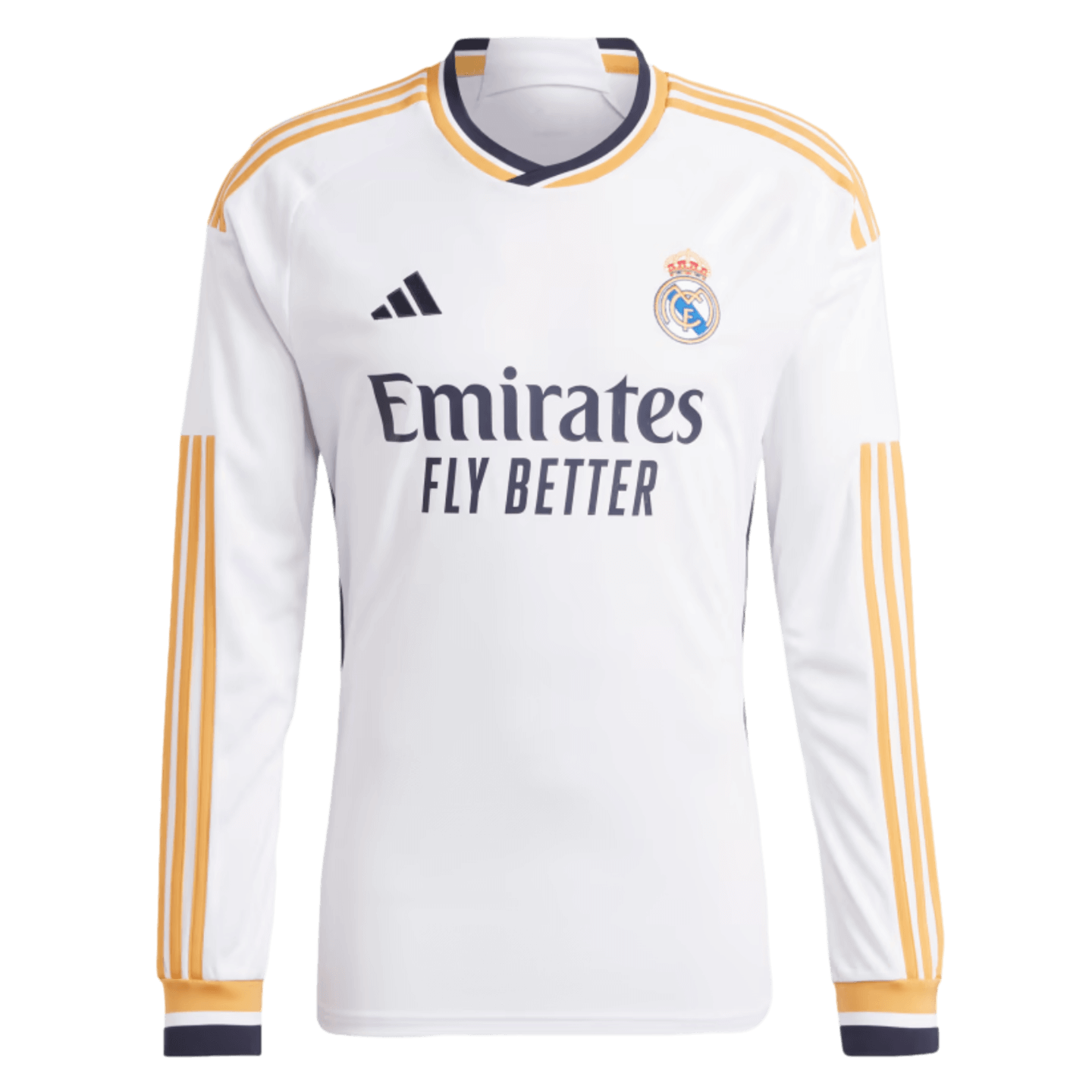 Adidas, Adidas Real Madrid 23/24 Long Sleeve Home Jersey