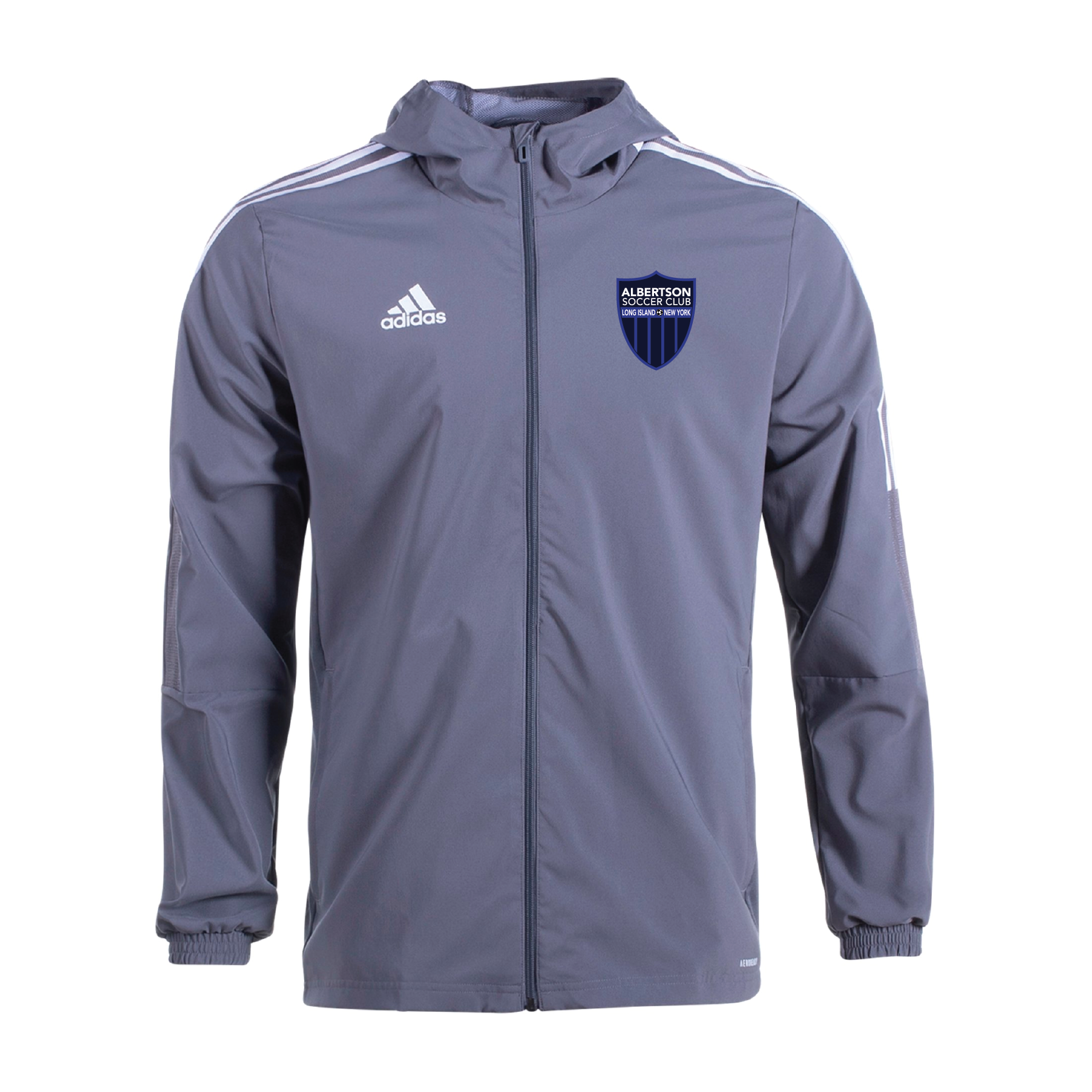 Team Online Ordering, Albertson Coaches adidas Tiro 21 Windbreaker Grey