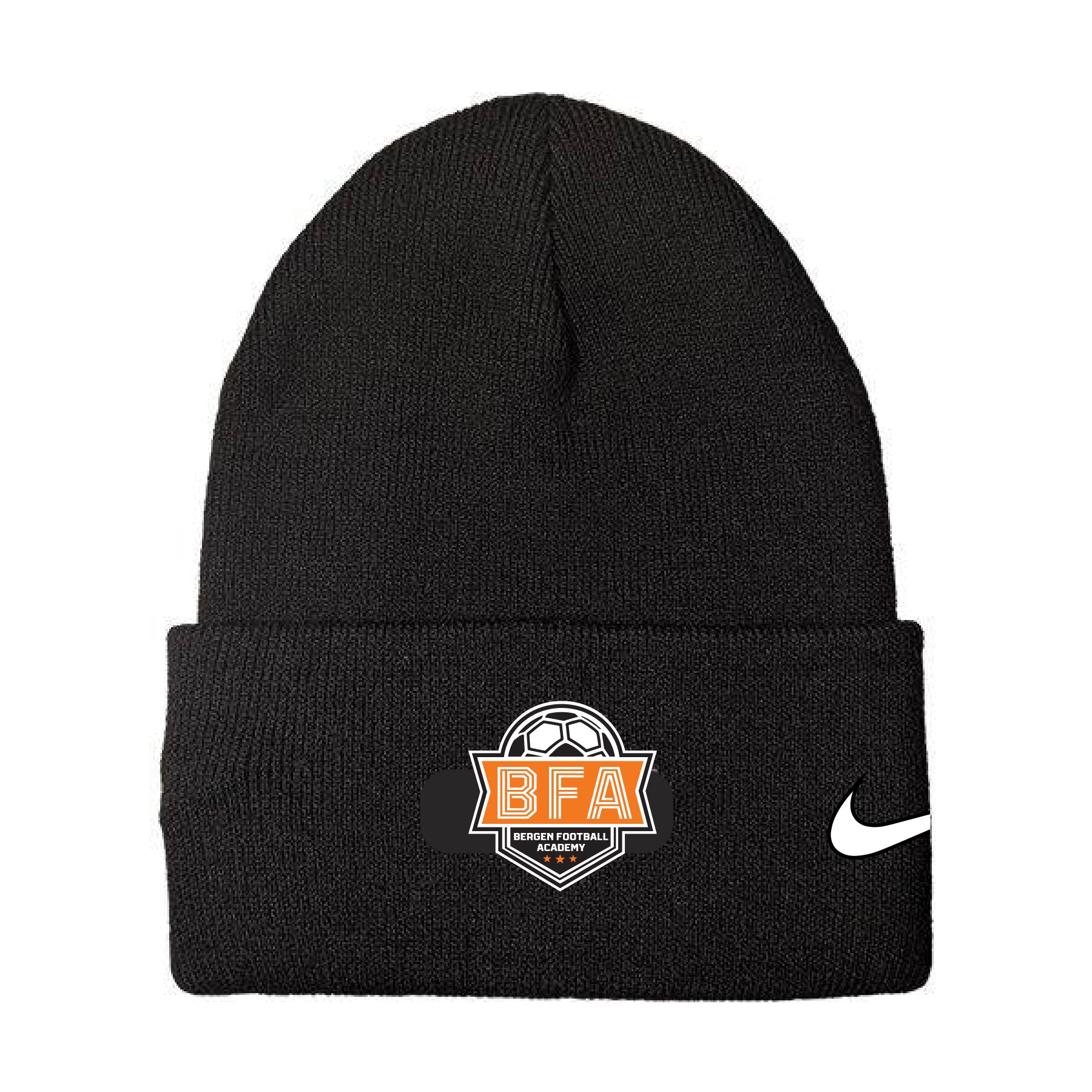 Team Online Ordering, BFA Fan Nike Knit Cuff Beanie - Black