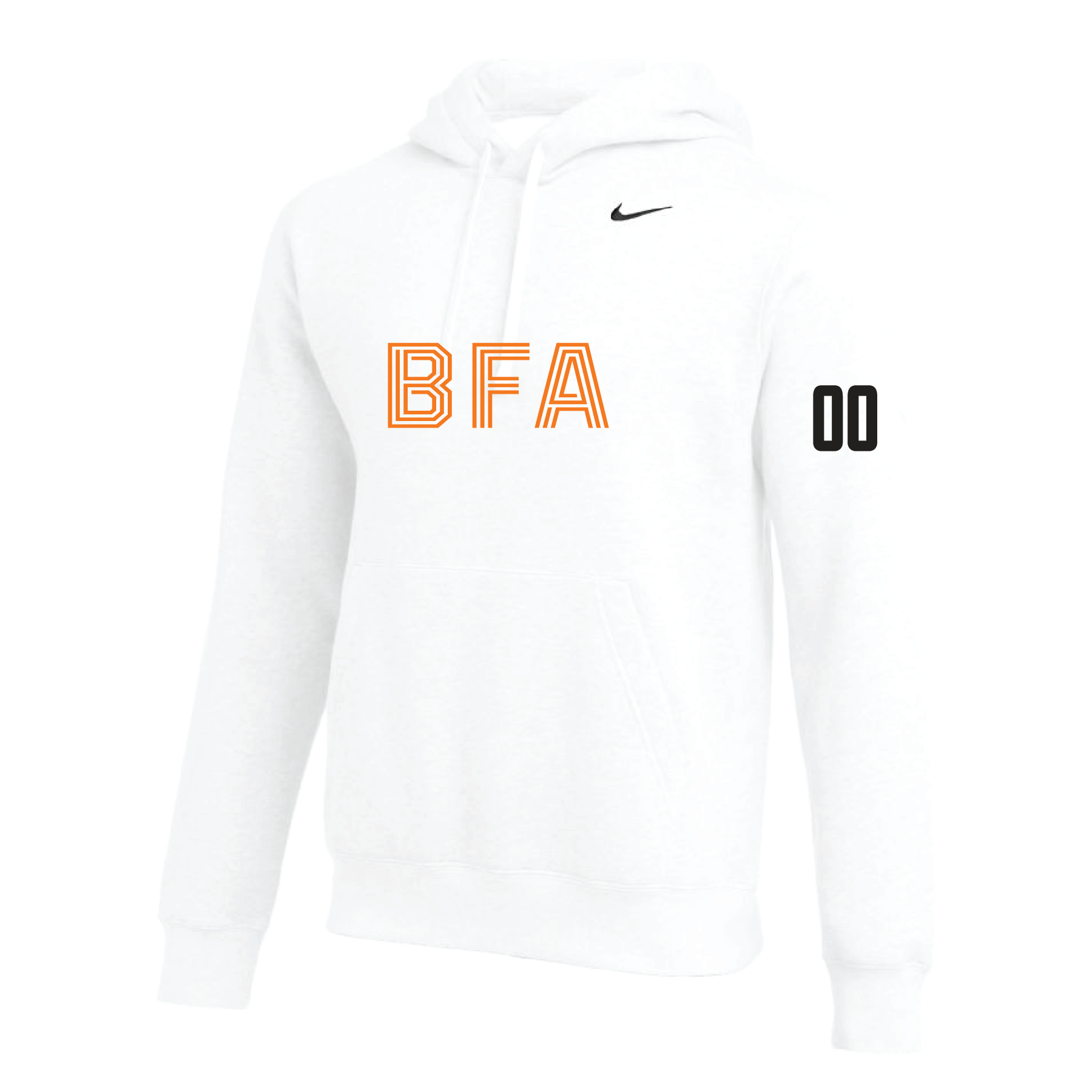 Team Online Ordering, BFA (Name) Nike Club Hoodie White