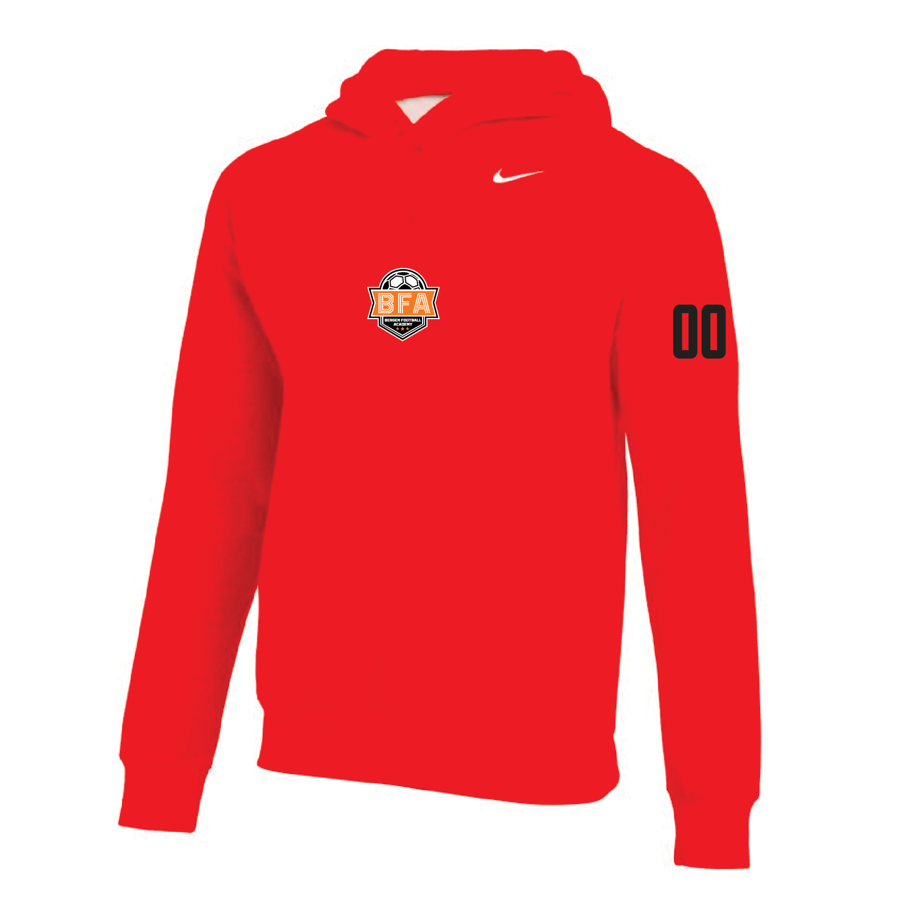 Team Online Ordering, BFA (Patch) Nike Club Hoodie Orange