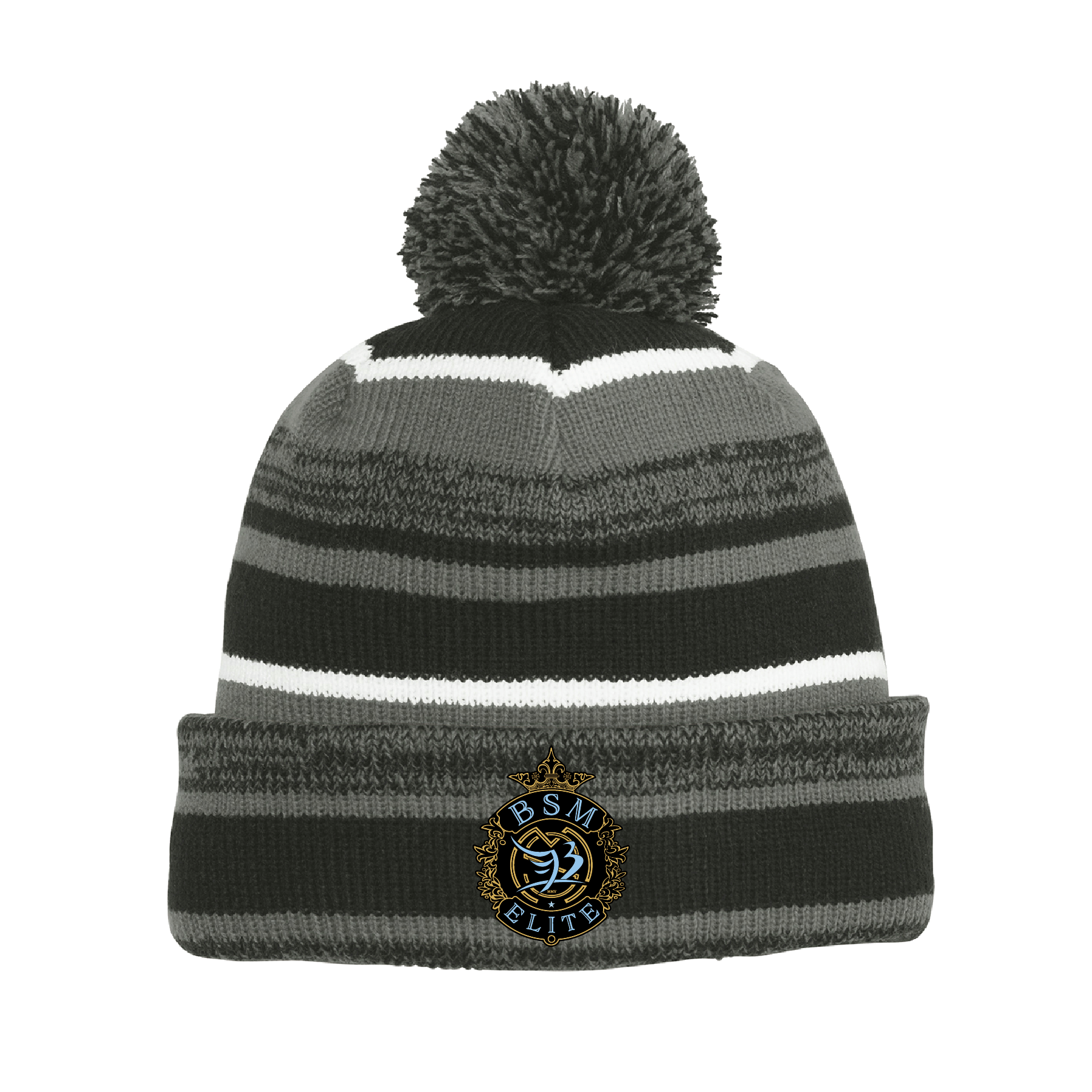 Team Online Ordering, BSM Elite Coaches New Era Sideline Bobble Beanie Black