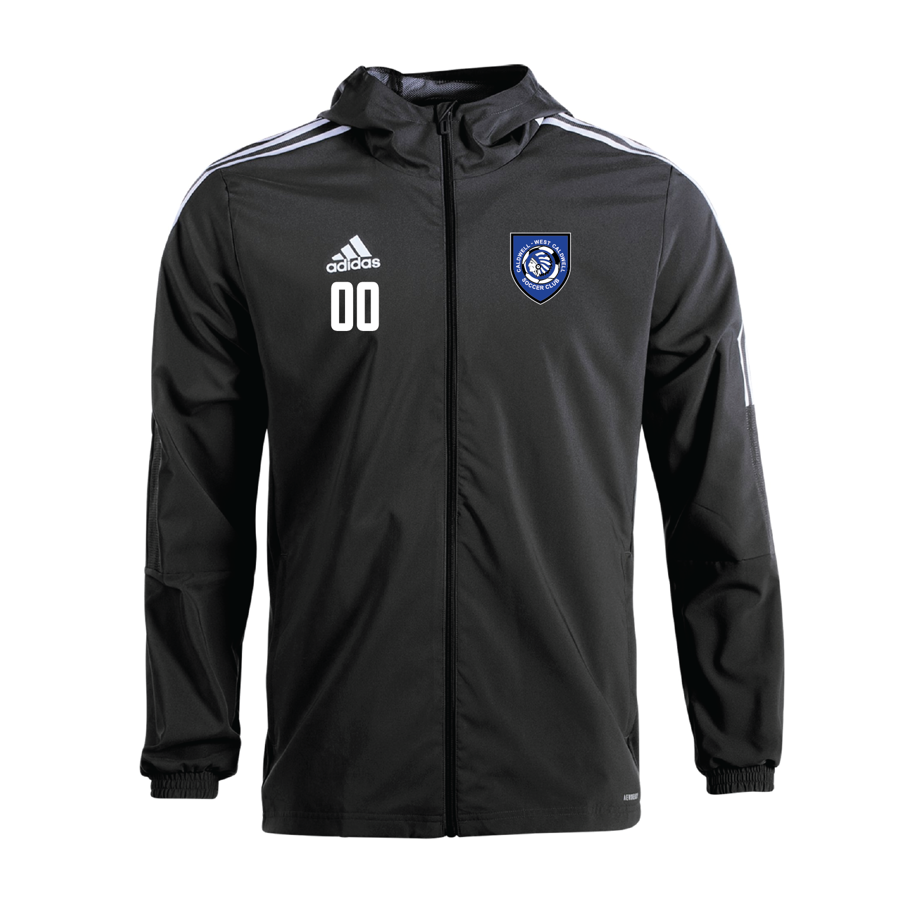 Team Online Ordering, Caldwell West Caldwell adidas Tiro 21 Windbreaker Black