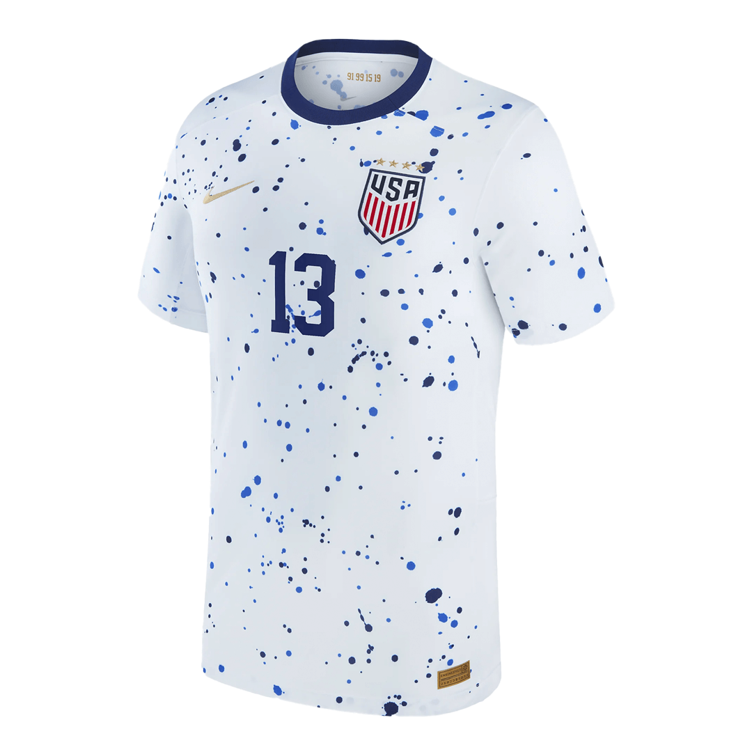 Nike, Customized Alex Morgan Nike USA 2023 4-Star Authentic Womens Home Jersey