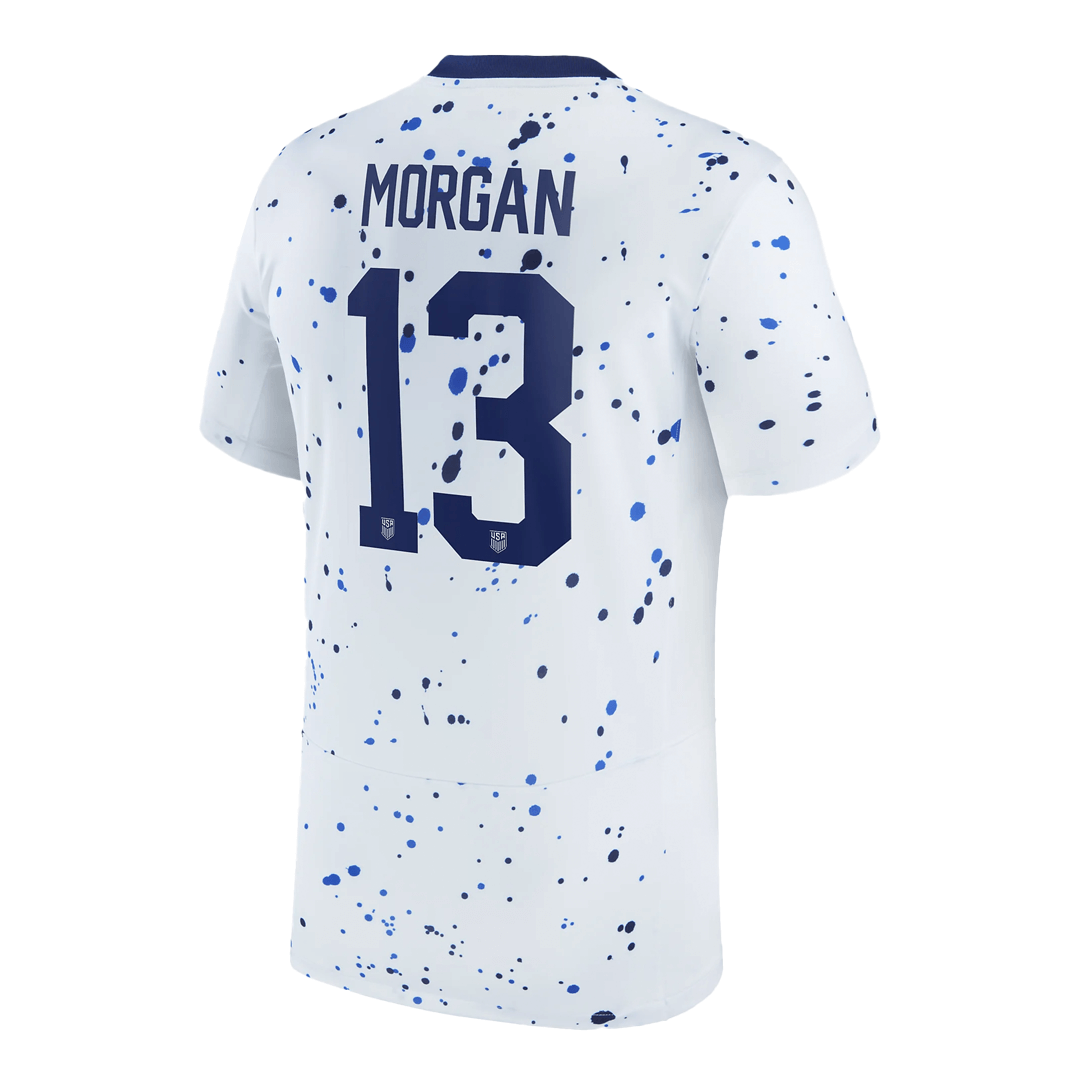 Nike, Customized Alex Morgan Nike USA 2023 4-Star Youth Home Jersey