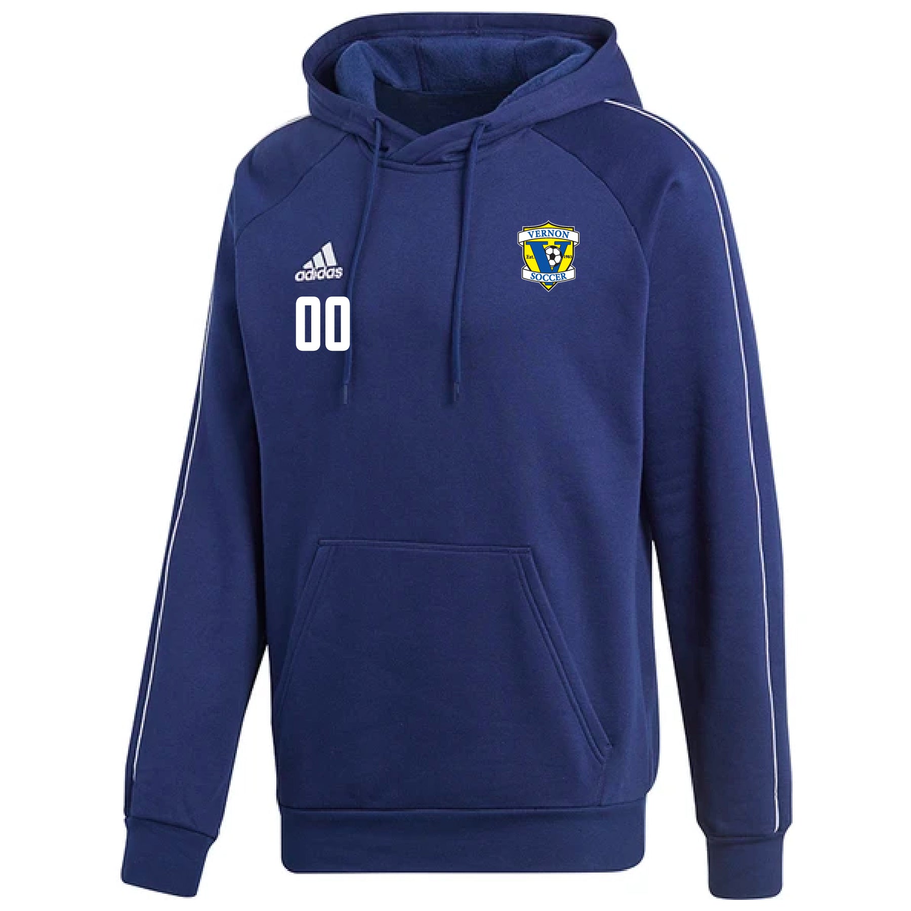 Team Online Ordering, Vernon SC adidas Core 18 Hoodie Navy