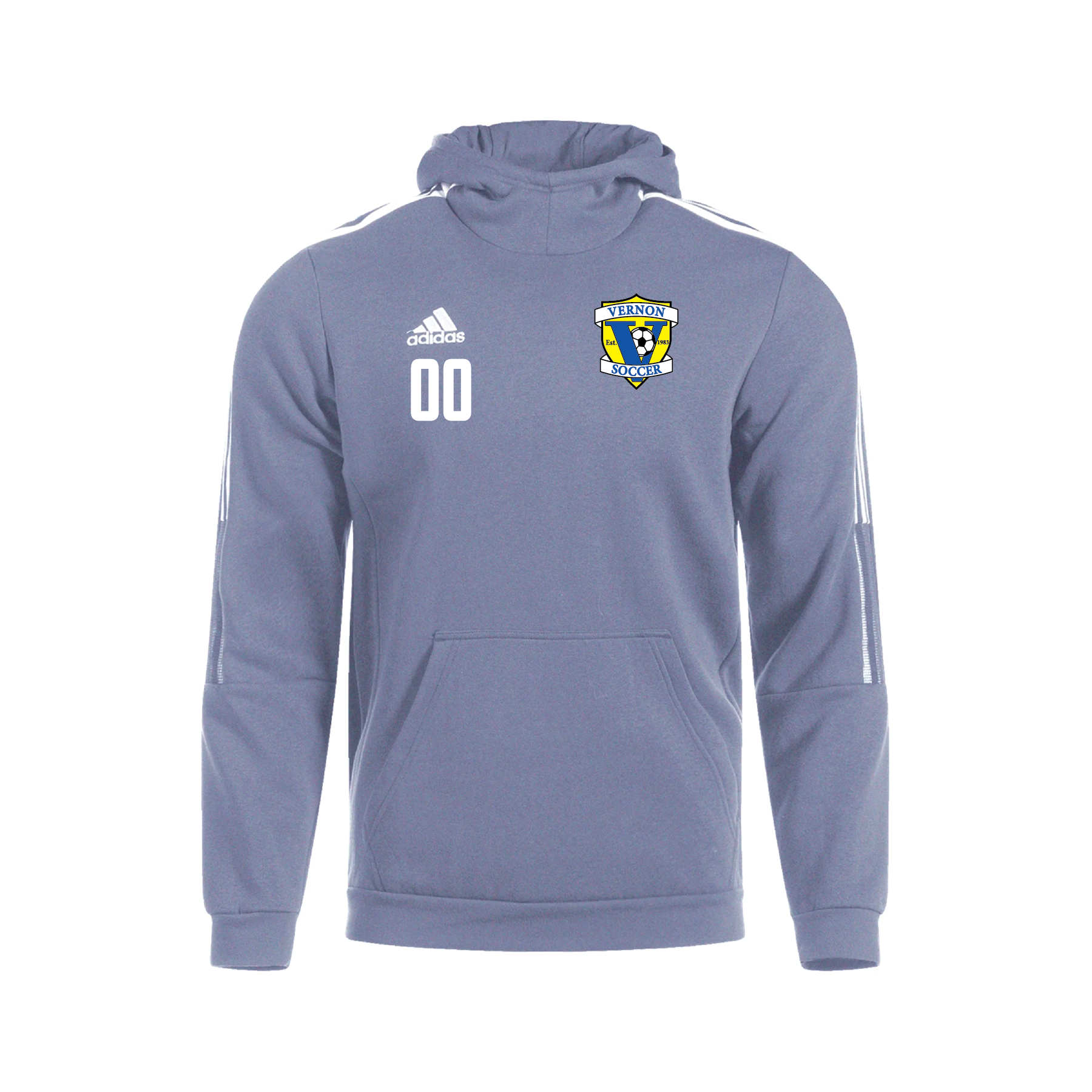 Team Online Ordering, Vernon adidas Tiro 21 Hoodie Grey