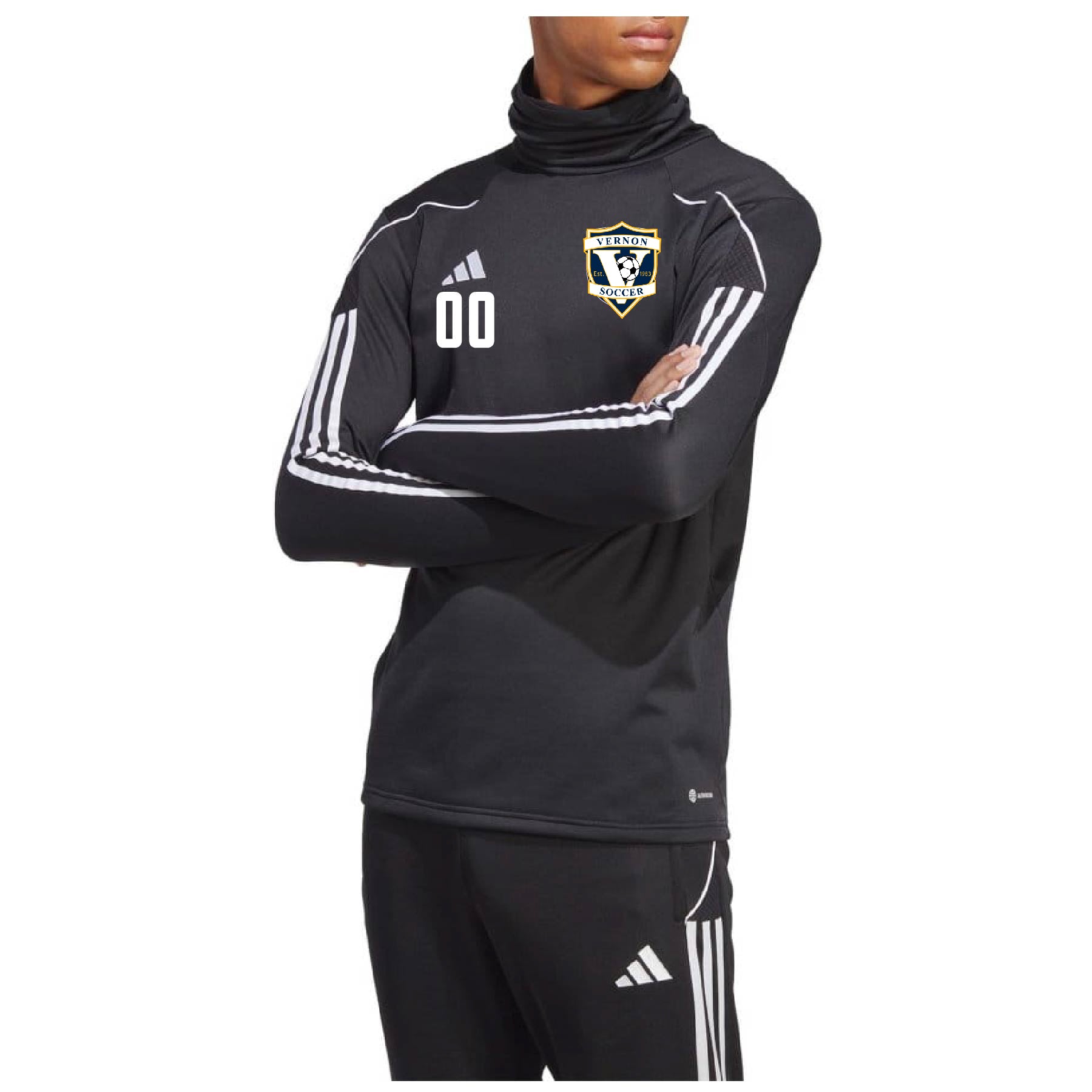 Team Online Ordering, Vernon adidas Tiro 23 Warm Top Black