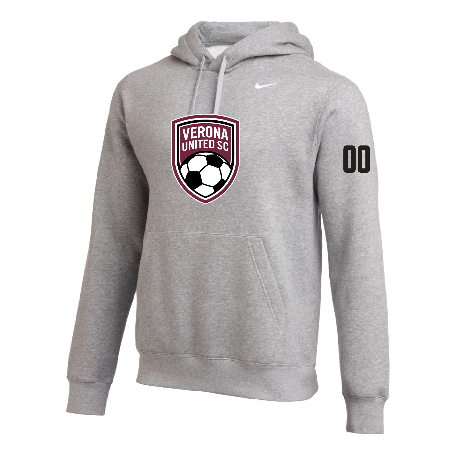 Team Online Ordering, Verona (Logo) Nike Club Hoodie Grey