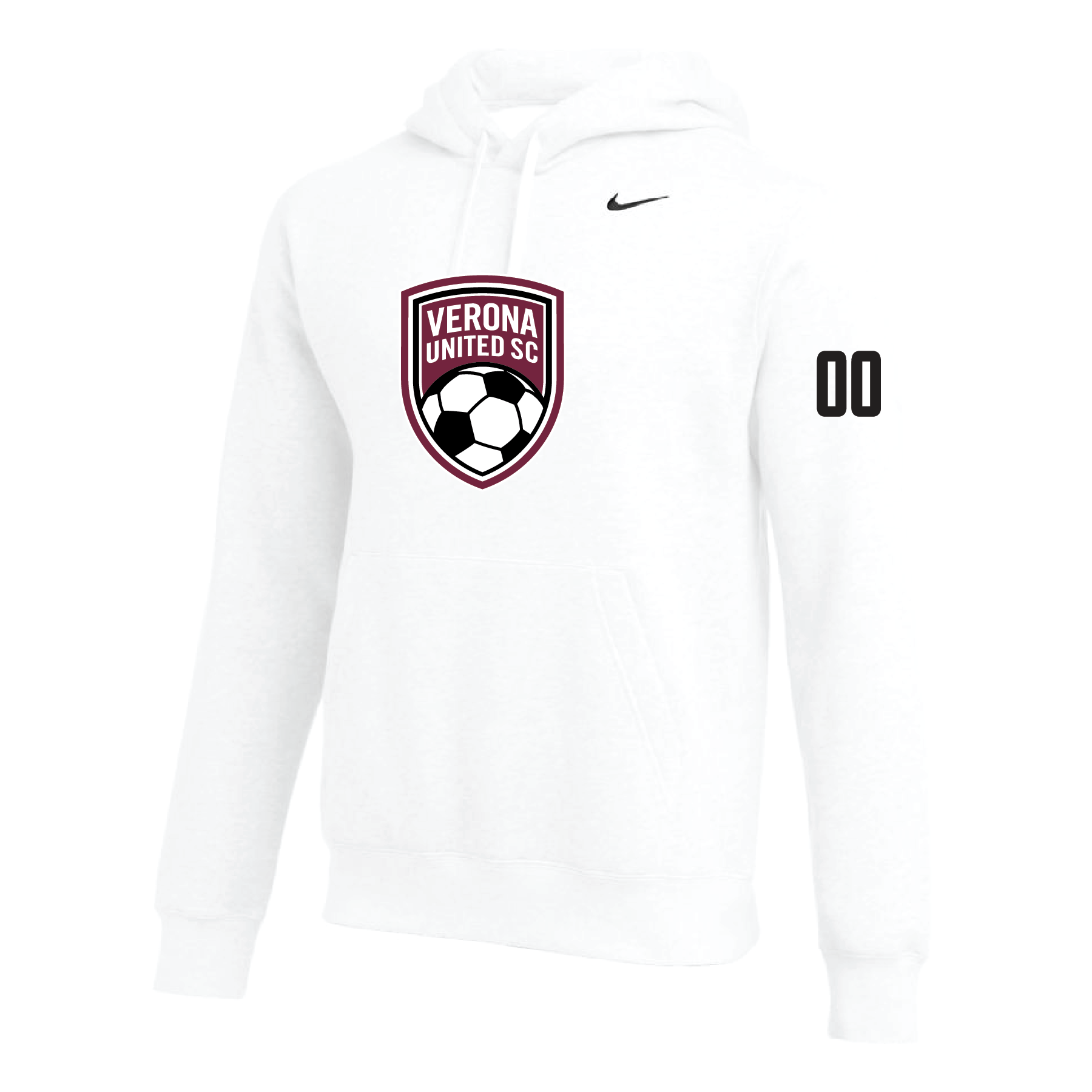 Team Online Ordering, Verona (Logo) Nike Club Hoodie White