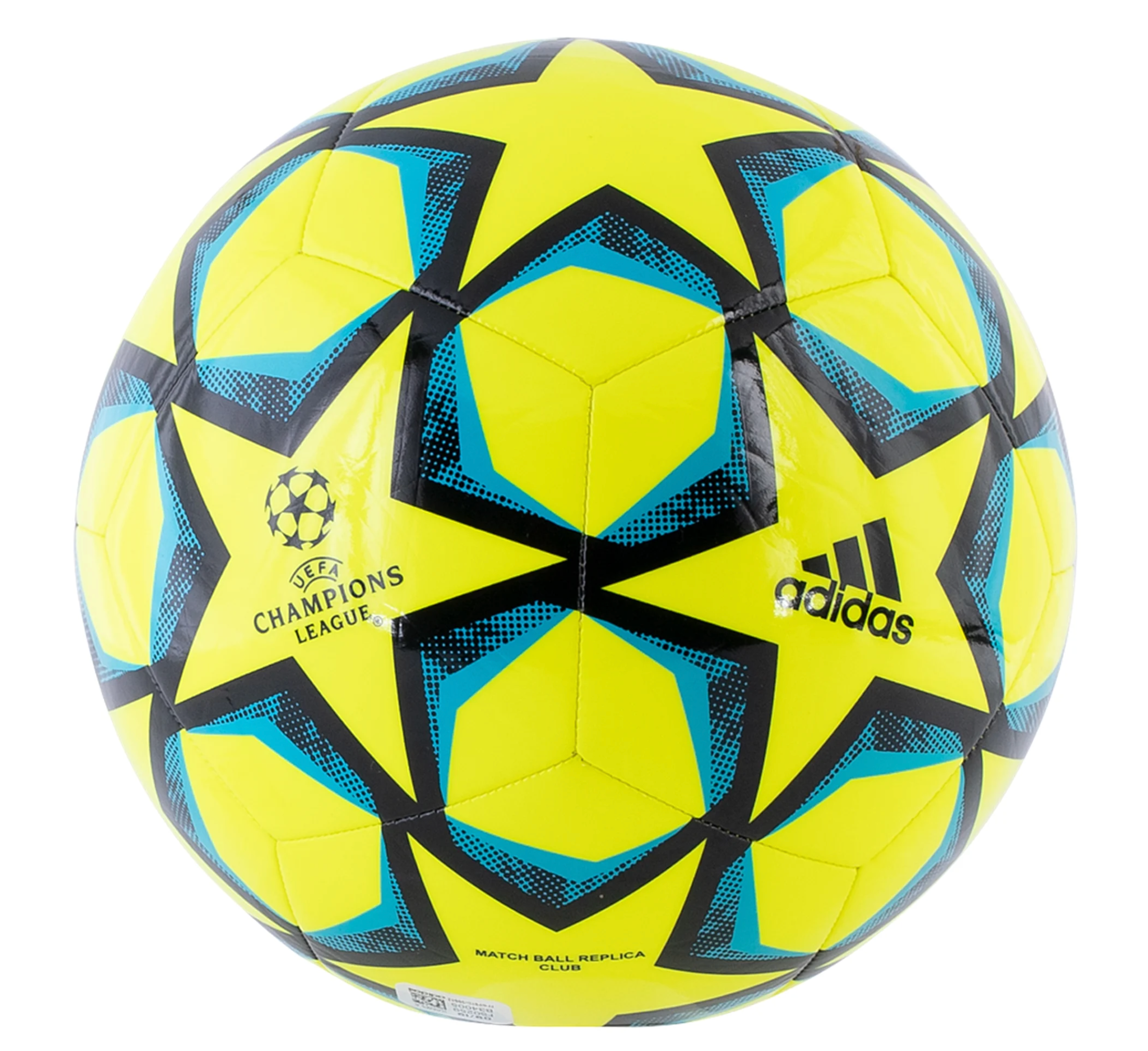 Retail, adidas 20 Finale Club Soccer Ball - SolarYellow/Black/SignalCyan