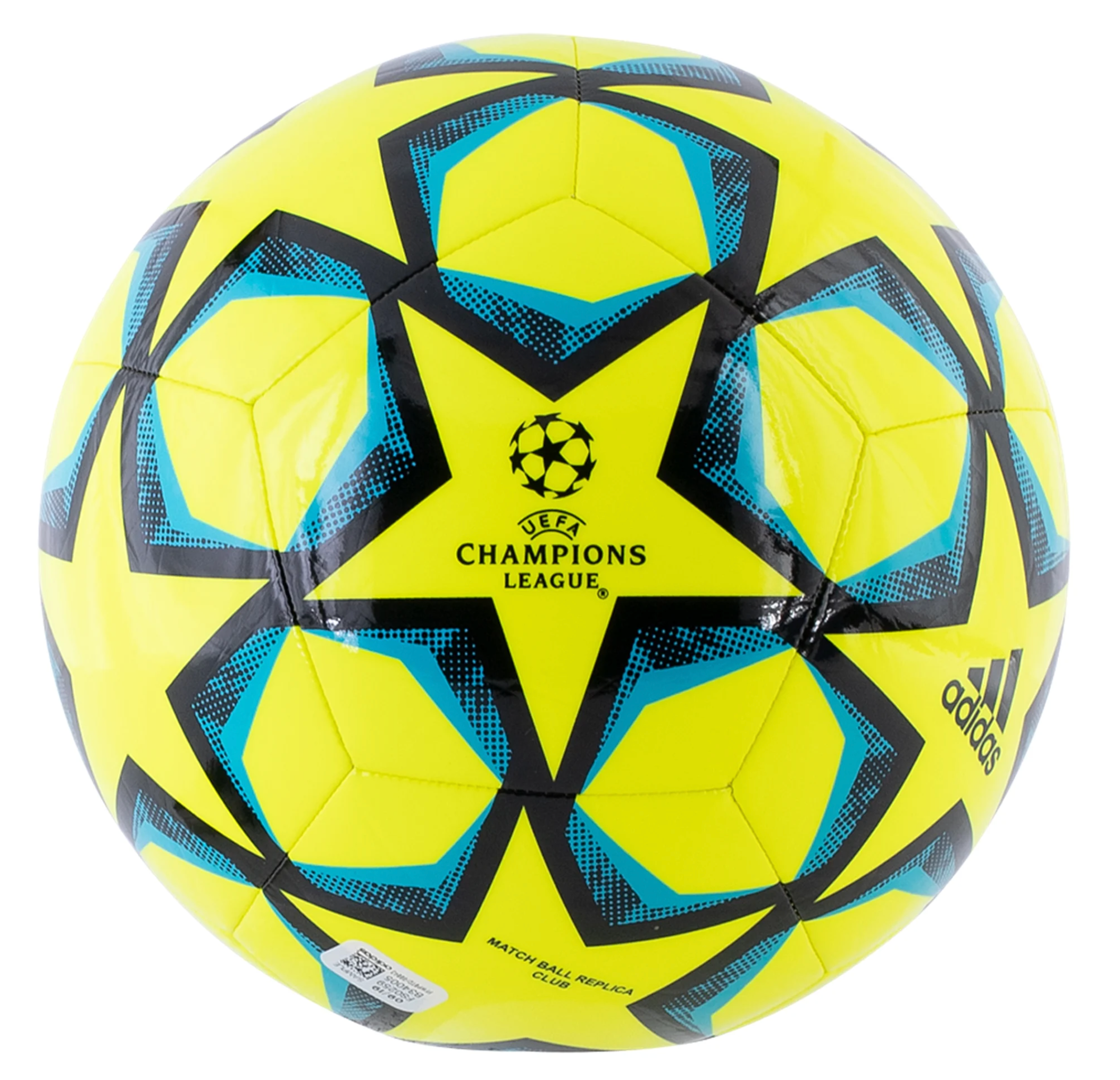 Retail, adidas 20 Finale Club Soccer Ball - SolarYellow/Black/SignalCyan