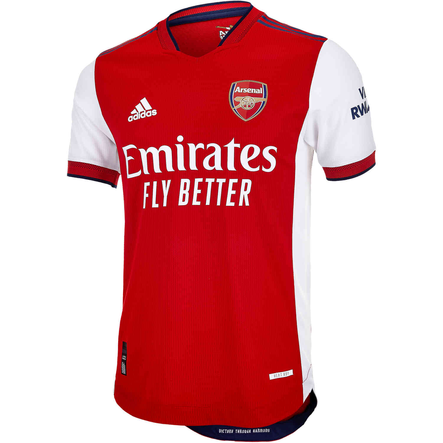 Retail, adidas 2021-22 Arsenal AUTHENTIC Home Jersey - MENS